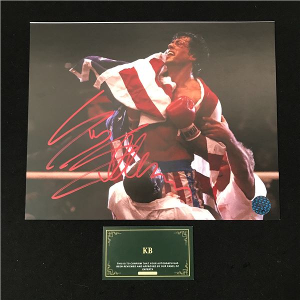 SYLVESTER STALLONE SIGNED ROCKY 8X10 (KB COA)