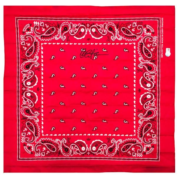 CHARLIE SHEEN SIGNED BANDANA BECKETT COA