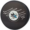 Image 1 : MACKLIN CELEBRINI AUTOGRAPHED SHARKS LOGO HOCKEY PUCK