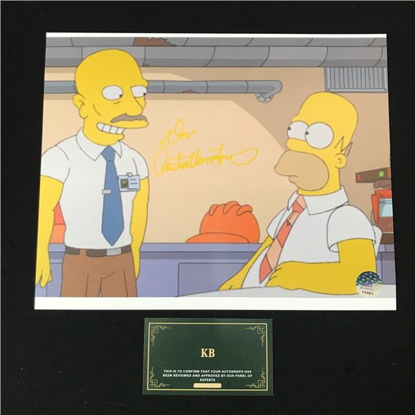 DAN CASTELLANETA SIGNED HOMER SIMPSON 8X10 (KB COA)