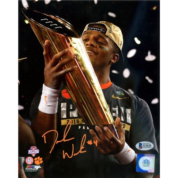 DESHAUN WATSON SIGNED 8X10 PHOTO BECKETT COA