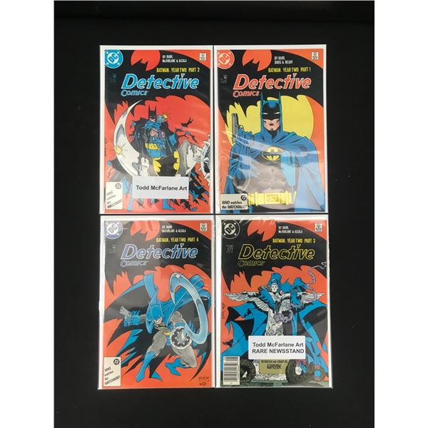 LOT OF 4 DETECTIVE COMICS BATMAN YEAR 2 #1-4 (DC COMICS)