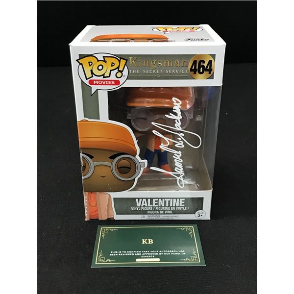 SAMUEL L JACKSON SIGNED KINGSMEN FUNKO POP (KB COA)