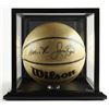 Image 1 : MAGIC JOHNSON AND LARRY BIRD SIGNED BASKETBALL BECKETT COA