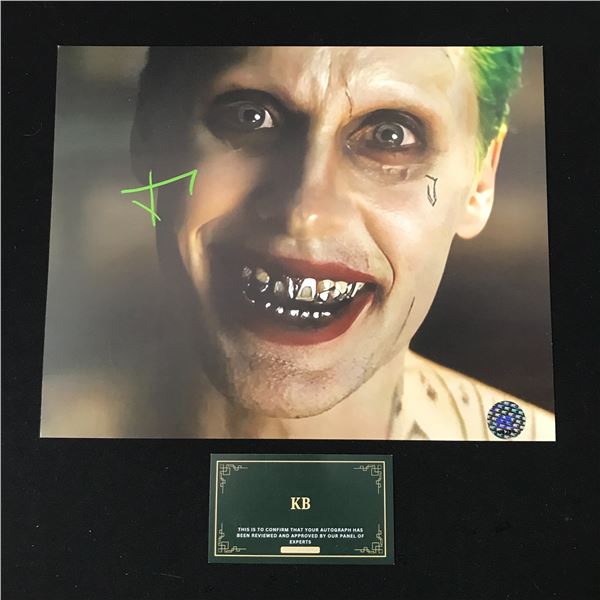 JARED LETO SIGNED JOKER 8X10 (KB COA)