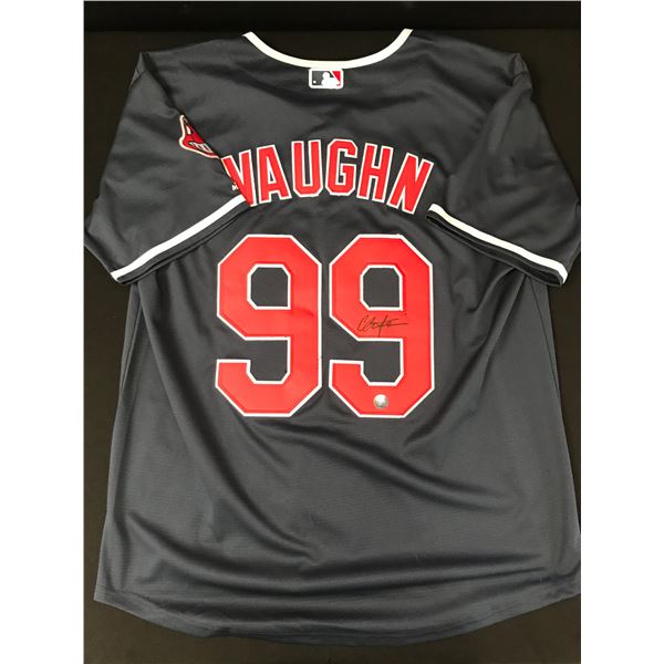 CHARLIE SHEEN SIGNED CLEVELAND INDIANS JERSEY MAJOR LEAGUE MOVIE  (KB COA)