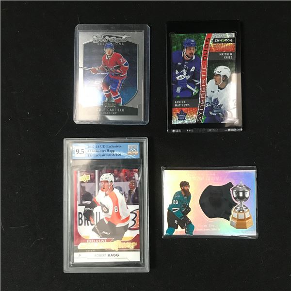 LOT OF 4 HOCKEY CARDS