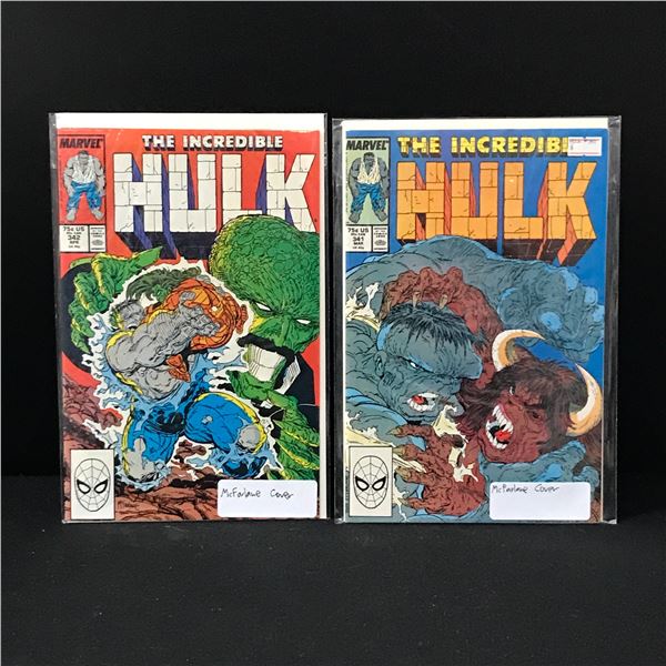 LOT OF 2 INCREDIBLE HULK COMICS (MARVEL COMICS)