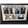 Image 1 : CUSTOM FRAMED 20 X 29 COMIC BOOK VILLAINS LASER AUTOGRAPHED DISPLAY