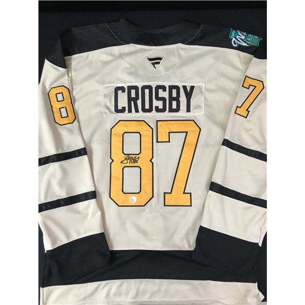 SIDNEY CROSBY PITTSBURGH PENGUINS SIGNED WINTER CLASSIC JERSEY (KB AUTHENTICS COA)