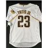 Image 1 : FERNANDO TATIS JR  AND MANNY MACHADO SIGNED SAN DIEGO PADRES JERSEY - KB AUTHENTICS COA