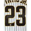 Image 2 : FERNANDO TATIS JR  AND MANNY MACHADO SIGNED SAN DIEGO PADRES JERSEY - KB AUTHENTICS COA
