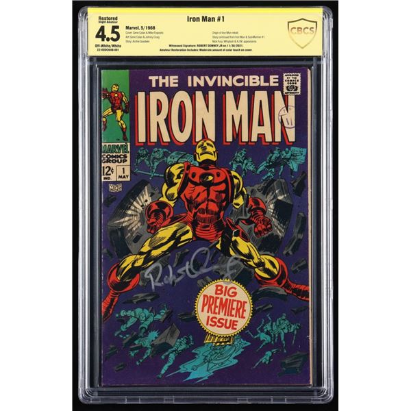 THE INVINCIBLE IRON MAN #1 (MARVEL COMICS) CBCS GRADE 4.5