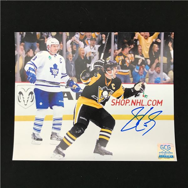 SIDNEY CROSBY SIGNED 8X10 PHOTO GCG COA