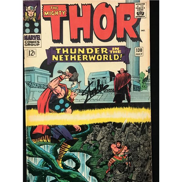 SIGNED STAN LEE THE MIGHTY THOR NO.130