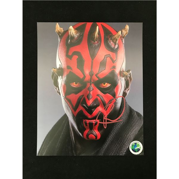 RAY PARK SIGNED DARTH MAUL 8X10 - WWOC COA