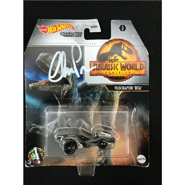 CHRIS PRATT SIGNED JURRASIC PARK MATCHBOX CAR (KB AUTHENTICS COA)