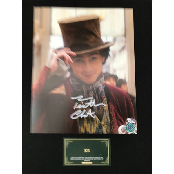TIMOTHEE CHALAMET SIGNED 8X10 PHOTO KB AUTHENTICS COA