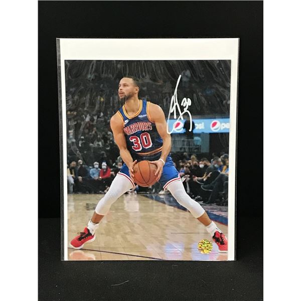 STEPHEN CURRY SIGNED 8X10 - ELITE AUTHENTICATION COA