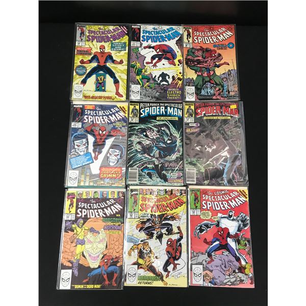 LOT OF 9 SPIDERMAN COMICS (MARVEL COMICS)
