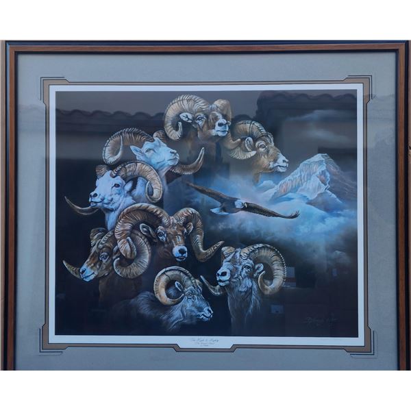 "The High & Mightty" framed print 32" X 36"  by J.L. Flesch 350/425