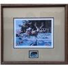 Image 1 : Mule Deer framed print 16" X 18" w/ Stamp by Larry Toschik 114/1500
