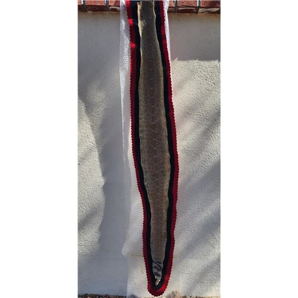 4' 9" Rattlesnake Skin on Felt Backing