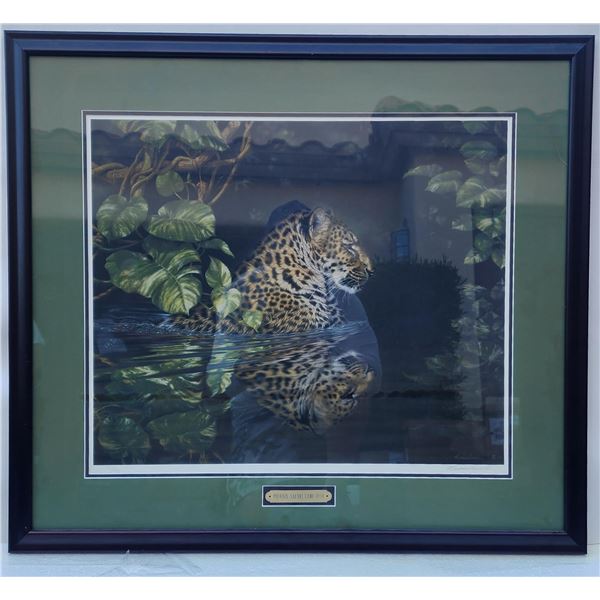 Phoenix Safari Camp 1994 Jaguar print by Kronschroedeer 27" X 30" 773/850
