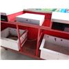 Image 11 : Concession Kiosk Cart on Wheels w/ 2 Beverage Tubs 90" x 25" x 44"H