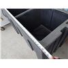 Image 10 : Large Black Plastic 2-Section Beverage Cooler 48" x 24" x 31"H