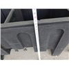 Image 11 : Large Black Plastic 2-Section Beverage Cooler 48" x 24" x 31"H