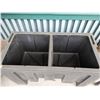 Image 2 : Large Black Plastic 2-Section Beverage Cooler 48" x 24" x 31"H