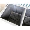 Image 3 : Large Black Plastic 2-Section Beverage Cooler 48" x 24" x 31"H
