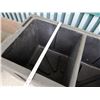 Image 9 : Large Black Plastic 2-Section Beverage Cooler 48" x 24" x 31"H