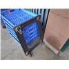 Image 2 : Qty 6 Love's Bakery Blue Plastic Stacking Bread Trays 22" x 25" on Rack