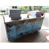 Image 2 : Concession Kiosk Cart on Wheels 90" x 25" x 43"H & Contents: Cash Drawers, Beverage Tub, etc
