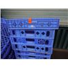 Image 2 : Qty Approx. 20 Love's Bakery Blue Plastic Stacking Bread Trays  22" x 25" on Racks