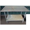 Image 1 : Metal Work Table w/ Undershelf 48" x 30" x 36"H