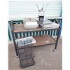 Image 1 : Contents of Shelf: Baking Pans, Racks, Utensils, etc (cart not included)