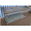 Image 1 : Metal Work Table w/ Undershelf 72" x 30" x 35"H