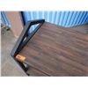 Image 2 : Metal 2-Tier Utility Cart on Wheels w/ Laminate Shelves 48" x 24" x 32"H