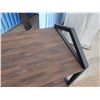 Image 3 : Metal 2-Tier Utility Cart on Wheels w/ Laminate Shelves 48" x 24" x 32"H