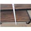 Image 8 : Metal 2-Tier Utility Cart on Wheels w/ Laminate Shelves 48" x 24" x 32"H