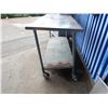 Image 2 : Metal Work Table on Wheels w/ Undershelf 72" x 30" x 39"H