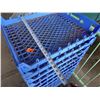 Image 7 : Qty 11 Love's Bakery Blue Plastic Stacking Bread Trays 22" x 25"