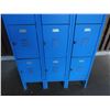 Image 4 : Blue Metal 12-Compartment Locker Unit 36" x 21" x 66"H