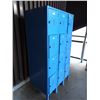 Image 8 : Blue Metal 12-Compartment Locker Unit 36" x 21" x 66"H