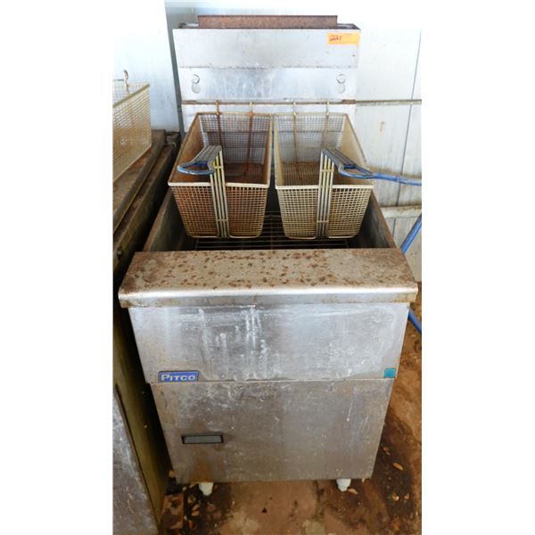 Pitco Commercial 2-Basket Deep Fryer