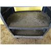 Image 8 : Plastic Utility Cart w/ 2 Undershelves & Handles 31" x 18" x 34"H