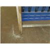 Image 4 : Metal Table Frame w/ Undershelf 36" x 21" x 27"H & Blue Plastic Racks